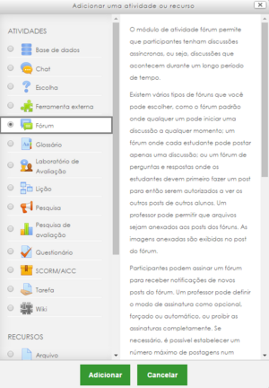 Adicionando atividade - Fórum.png