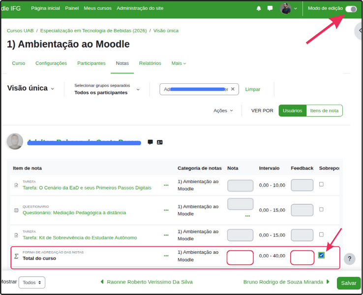 Arquivo:Lançamento da nota do aproveitamento.png